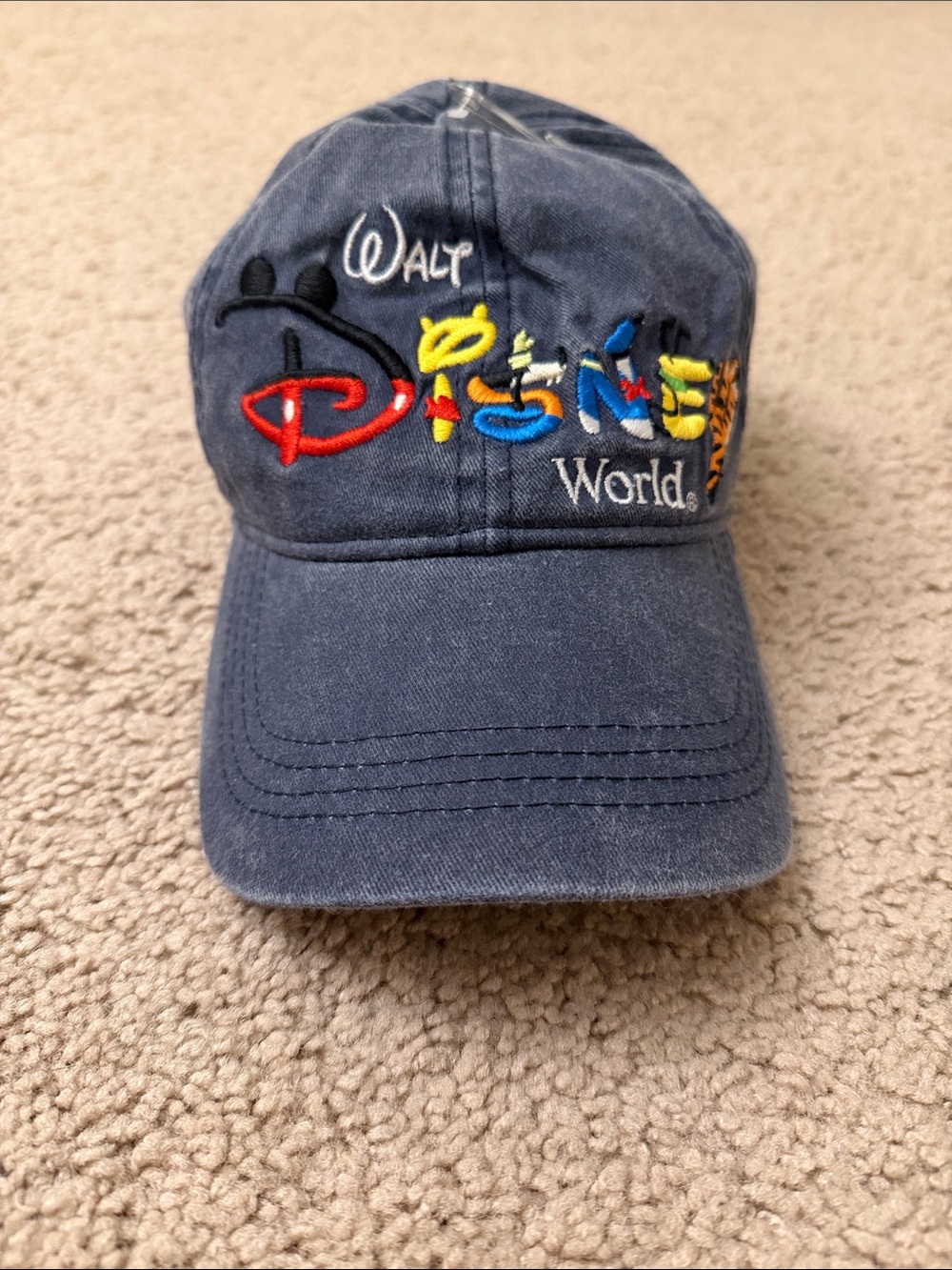 Disney Navy Embroidered Walt Disney World Cap